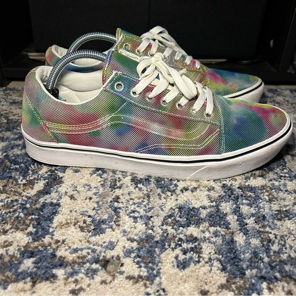 Vans Other - Vans Bloom Tie-Dye ComfyCush Old Skool Lace-Up Sneakers Size 12
